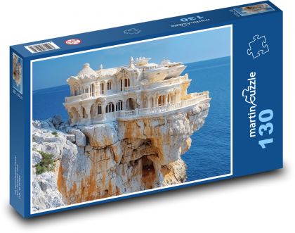 Vila na skale - Puzzle 130 dielikov, rozmer 28,7x20 cm 