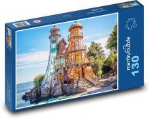 Latarnia morska mozaiki Puzzle 130 elementów - 28,7x20 cm