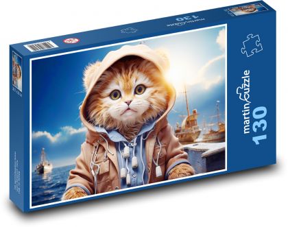 Matrosenkatze - Puzzle - 130 Teile