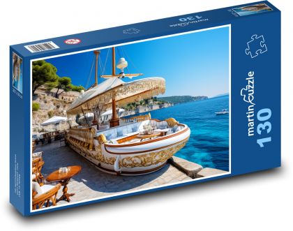 Couch - Boot, Strand - Puzzle - 130 Teile