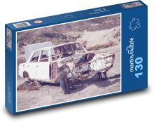 Vrak - auto Puzzle 130 dílků - 28,7 x 20 cm