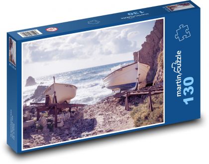 Ocean - statki - Puzzle 130 elementów, rozmiar 28,7x20 cm