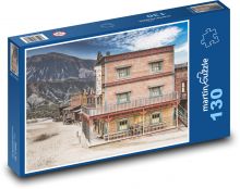 Divoký západ - hotel Puzzle 130 - 28,7x20 cm