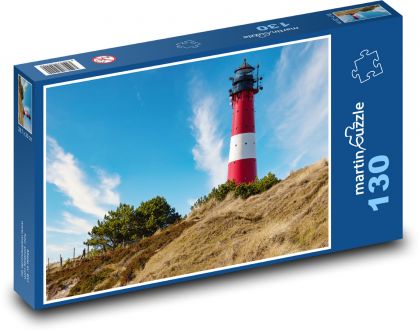 Maják - Severní Německo - Puzzle 130 dílků, rozměr 28,7x20 cm