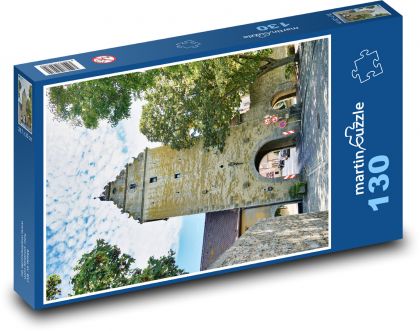 Brama wjazdowa - Puzzle 130 elementów, rozmiar 28,7x20 cm