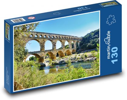 France - Pont-du-Gard - Puzzle 130 pieces, size 28.7x20 cm 