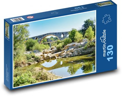 Starożytny most - Puzzle 130 elementów, rozmiar 28,7x20 cm