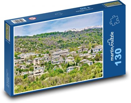 Domy - vidiek - Puzzle 130 dielikov, rozmer 28,7x20 cm 