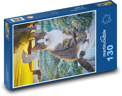 Mačka - Puzzle 130 dielikov, rozmer 28,7x20 cm 