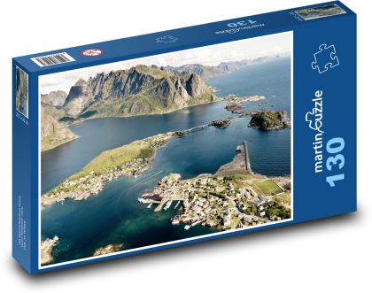 Wyspy - morze - Puzzle 130 elementów, rozmiar 28,7x20 cm