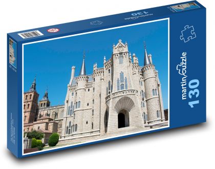Pałac - Astorga - Puzzle 130 elementów, rozmiar 28,7x20 cm