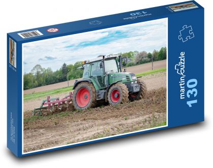 Ciągnik - maszyna rolnicza - Puzzle 130 elementów, rozmiar 28,7x20 cm