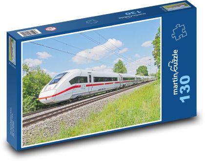 Electric locomotive - train - Puzzle 130 pieces, size 28.7x20 cm 