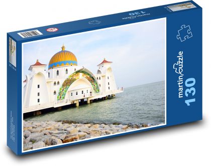 Malakka - Meczet - Puzzle 130 elementów, rozmiar 28,7x20 cm