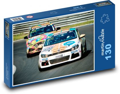 Závodní auta - puzzle 130 dílků