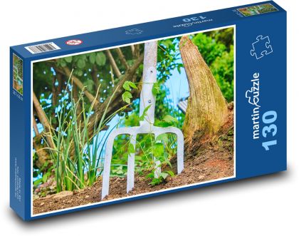 Narzędzia ogrodnicze - Puzzle 130 elementów, rozmiar 28,7x20 cm