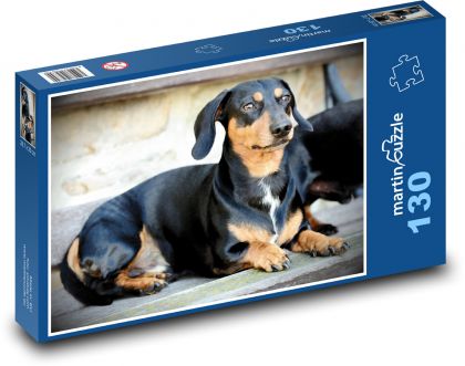 Pes - jezevčík - puzzle 130 dílků