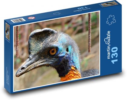 Kasuár - bird - Puzzle 130 pieces, size 28.7x20 cm 