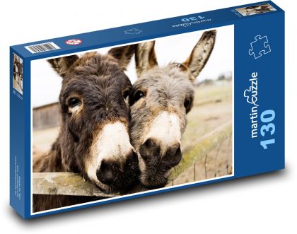 Asses - Puzzle 130 pieces, size 28.7x20 cm 