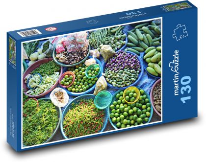 Tropical fruits - vegetables - Puzzle 130 pieces, size 28.7x20 cm 