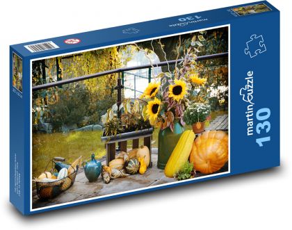 Jeseň - tekvica - Puzzle 130 dielikov, rozmer 28,7x20 cm 