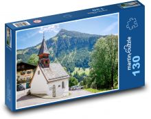 Kaple - Tyrolsko, Rakousko Puzzle 130 dílků - 28,7 x 20 cm