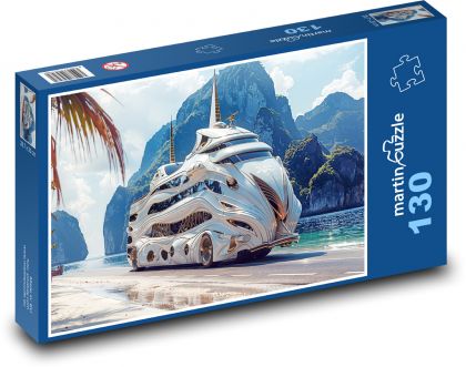 Motor caravan - Puzzle 130 pieces, size 28.7x20 cm 
