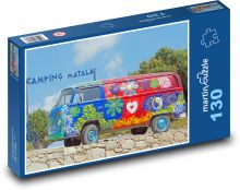 Automobil - stará dodávka Puzzle 130 dílků - 28,7 x 20 cm