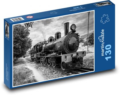 Bahn - Dampflokomotive - Puzzle - 130 Teile