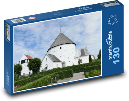 Kostel - Bornholm - puzzle 130 dílků