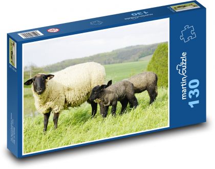 Ovce - Puzzle 130 dielikov, rozmer 28,7x20 cm 