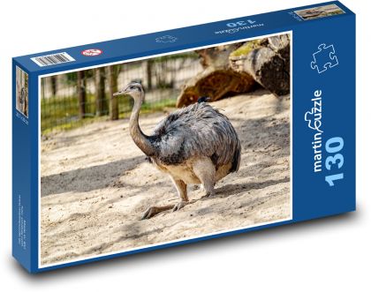Pták - pštros - puzzle 130 dílků