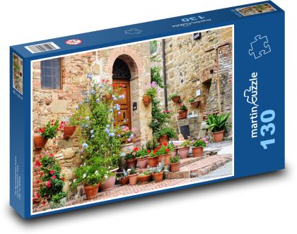 Toskania - Kwiaty - Puzzle 130 elementów, rozmiar 28,7x20 cm