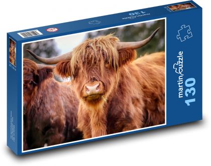 Zvíře - rohy - puzzle 130 dílků