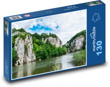 Řeka - skála Puzzle 130 dílků - 28,7 x 20 cm