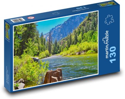 Przyroda - rzeka - Puzzle 130 elementów, rozmiar 28,7x20 cm