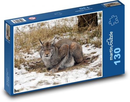 Rys - predator - Puzzle 130 pieces, size 28.7x20 cm 