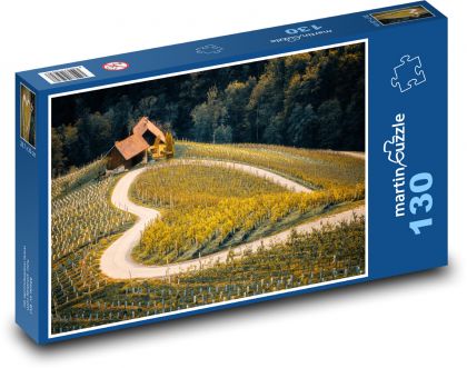 Winnice - drogi - Puzzle 130 elementów, rozmiar 28,7x20 cm