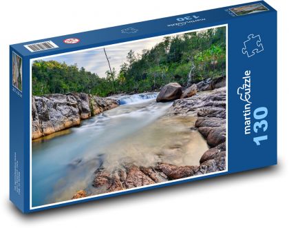 Water - stream - Puzzle 130 pieces, size 28.7x20 cm 
