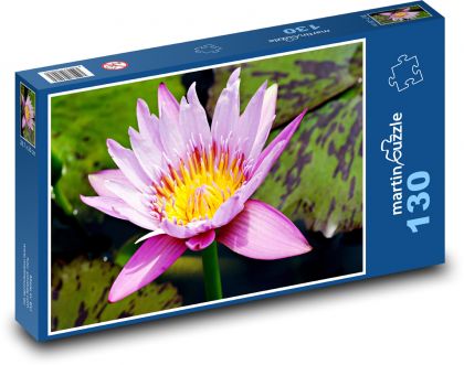 Kvet - lekno - Puzzle 130 dielikov, rozmer 28,7x20 cm 