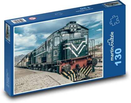 Starý vlak - Pakistan - Puzzle 130 dielikov, rozmer 28,7x20 cm 