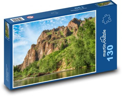 Rosja - góry - Puzzle 130 elementów, rozmiar 28,7x20 cm