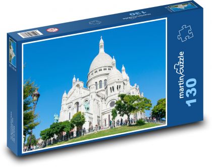 Bazylika Sacré-Coeur w Paryżu - Francja - Puzzle 130 elementów, rozmiar 28,7x20 cm