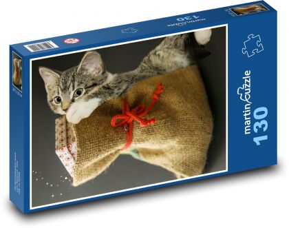 Hauskatze - Küken - Puzzle - 130 Teile