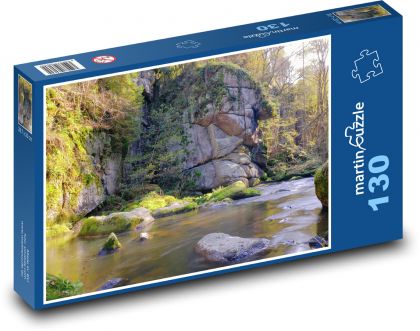 Řeka - skála - puzzle 130 dílků