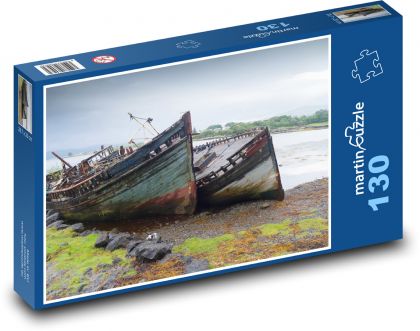 Wraki statków - Puzzle 130 elementów, rozmiar 28,7x20 cm