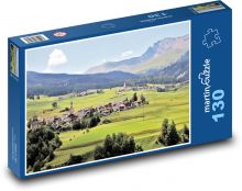 Dörfer - Alpen Puzzle 130 Teile - 28,7x20 cm