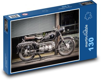 Historický motocykl - puzzle 130 dílků