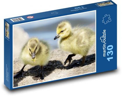 Baby geese - Puzzle 130 pieces, size 28.7x20 cm 