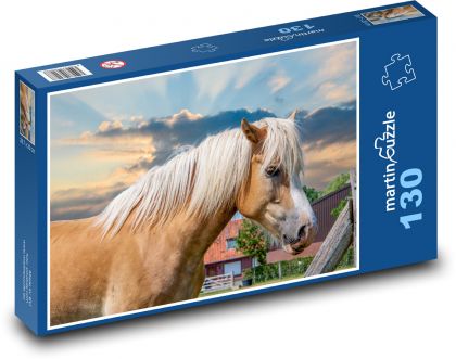 Kôň - Puzzle 130 dielikov, rozmer 28,7x20 cm 